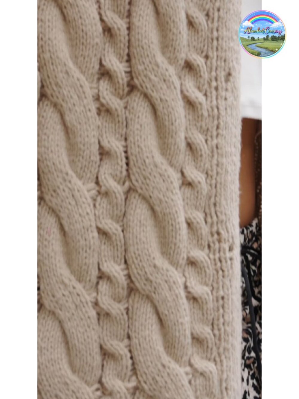 Womens Chunky Cable Knit Cardigan Sweater Dress Oversized - Picture 4 of 5